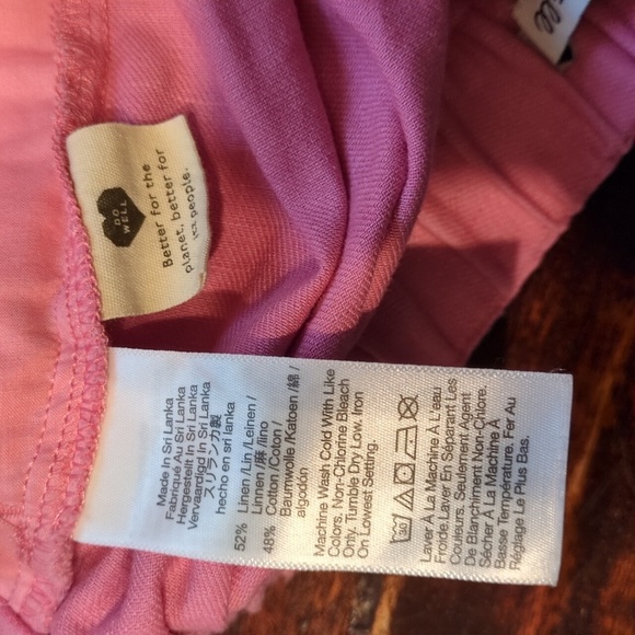 Madewell High Waist Pink Women's Shorts S - Picture 11 of 11